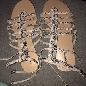 Snakeskin Express Sandals